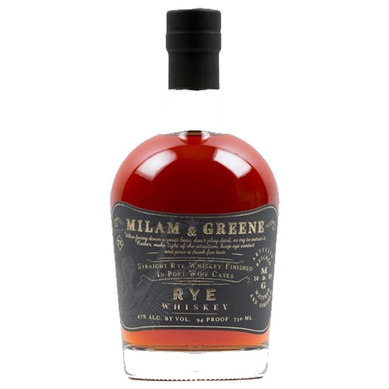 Milam & Greene Rye Whiskey Port Finish